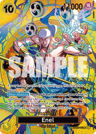 Enel (SP) #EB02-052-sp · Adventure on Kami's Island One Piece card