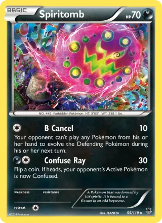 Spiritomb #55 · Phantom Forces Pokémon card