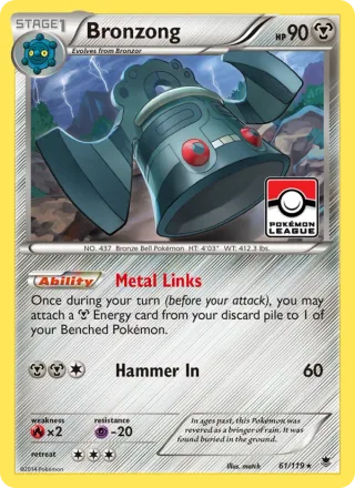 Bronzong #61 · Phantom Forces Pokémon card