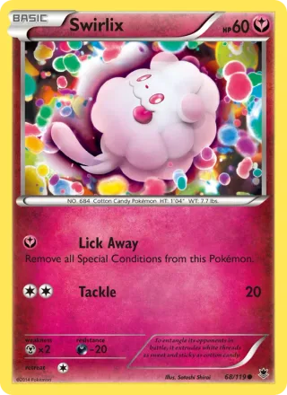 Swirlix #68 · Phantom Forces Pokémon card