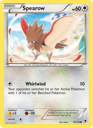 Spearow #78 · Phantom Forces Pokémon card