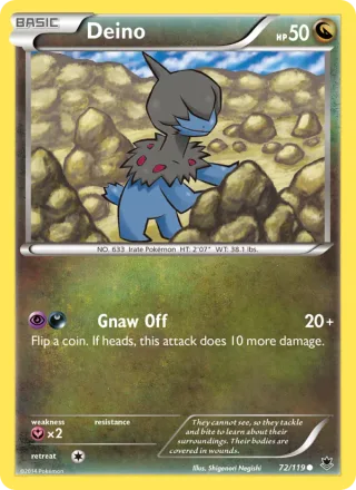 Deino #72 · Phantom Forces Pokémon card