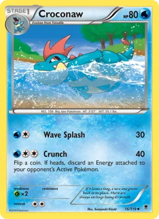 Croconaw #16 · Phantom Forces Pokémon card