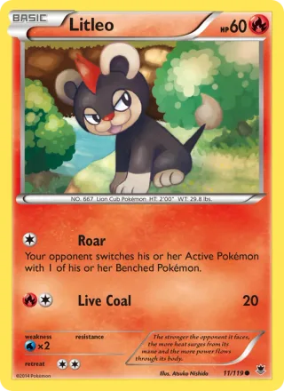 Litleo #11 · Phantom Forces Pokémon card