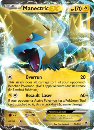 Manectric EX #23 · Phantom Forces Pokémon card