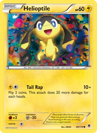 Helioptile #28 · Phantom Forces Pokémon card