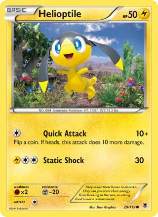 Helioptile #29 · Phantom Forces Pokémon card