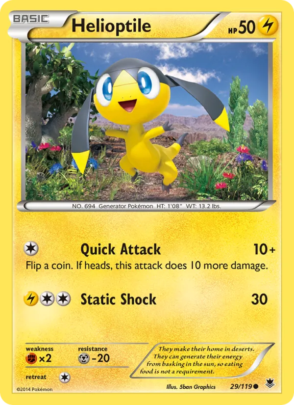 Helioptile full card art