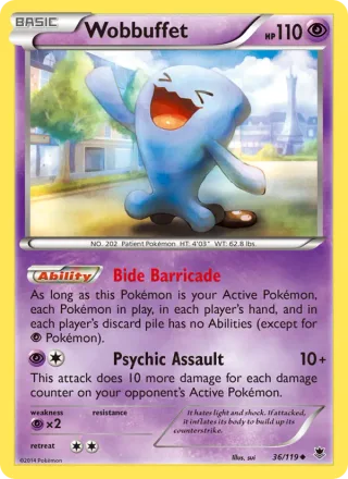 Wobbuffet #36 · Phantom Forces Pokémon card