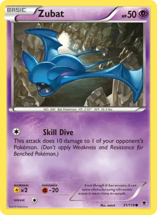 Zubat #31 · Phantom Forces Pokémon card