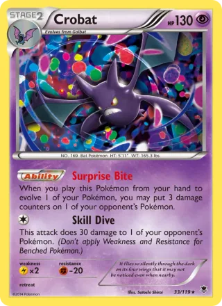 Crobat #33 · Phantom Forces Pokémon card