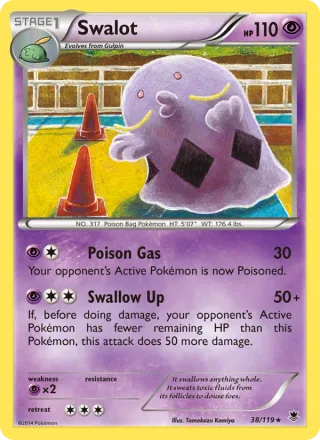 Swalot #38 · Phantom Forces Pokémon card