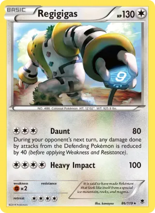 Regigigas #86 · Phantom Forces Pokémon card