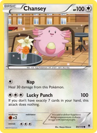 Chansey #80 · Phantom Forces Pokémon card