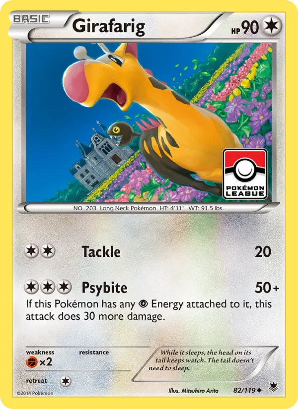 Girafarig full card art