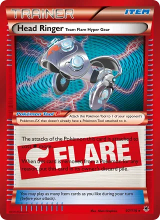 Head Ringer Team Flare Hyper Gear card