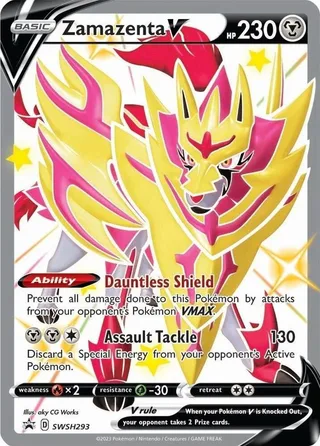 Zamazenta V #SWSH293 · SWSH Black Star Promos Pokémon card