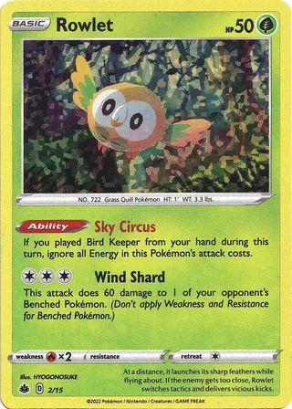 Rowlet #2 · McDonald's Collection 2022 Pokémon card