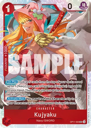 Kujyaku #OP11-004 · A Fist of Divine Speed One Piece card
