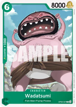 Wadatsumi #OP06-037 · Wings of the Captain Pre-Release Cards One Piece card