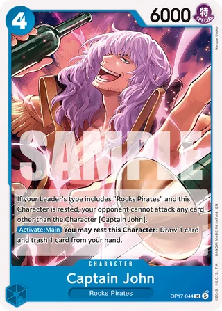 Captain John #OP17-044 · The World's Strongest Warriors One Piece card