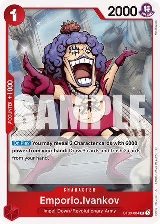 Emporio.Ivankov #ST30-004 · ST-30: Starter Deck 30 EX Luffy & Ace One Piece card