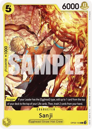 Sanji #OP09-105 · Emperors in the New World One Piece card