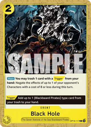Black Hole #OP16-117 · The Time of Battle Release Event Cards One Piece card