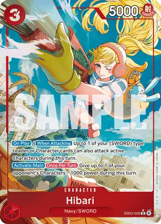 Hibari (Alternate Art) #EB03-008-alternate-art · Extra Booster: One Piece Heroines Edition One Piece card