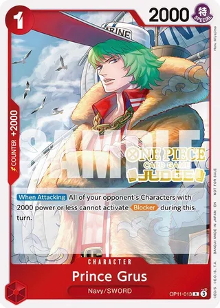 Prince Grus (Judge Pack Vol. 7) #OP11-013-judge-pack-vol-7 · One Piece Promotion Cards One Piece card
