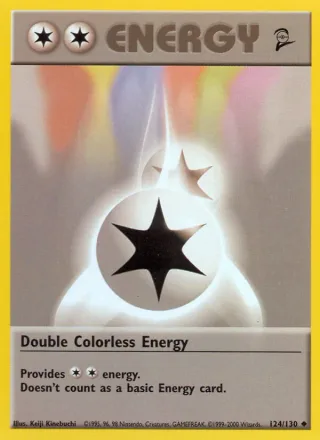 Double Colorless Energy #124 · Base Set 2 Pokémon card