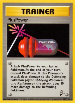 PlusPower #113 · Base Set 2 Pokémon card
