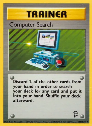 Computer Search #101 · Base Set 2 Pokémon card