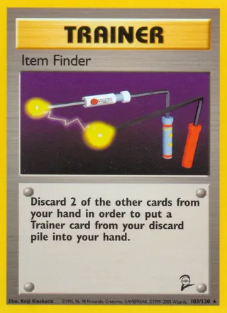 Item Finder #103 · Base Set 2 Pokémon card