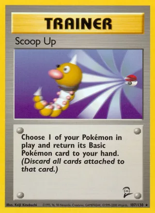 Scoop Up #107 · Base Set 2 Pokémon card