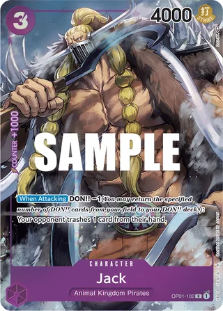 Jack (Parallel) #OP01-102-parallel · Romance Dawn One Piece card