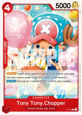 Tony Tony.Chopper #P-101 · ST-31: Starter Deck 31 RED Monkey.D.Luffy One Piece card