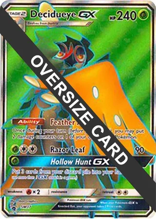 Decidueye GX - SM37 (SM Black Star Promo) #SM37 · Jumbo cards Pokémon card