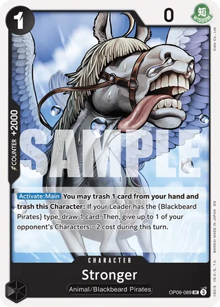 Stronger (Reprint) #OP09-089-reprint · ST-27: Starter Deck 27 BLACK Marshall.D.Teach One Piece card