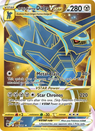 Origin Forme Dialga VSTAR #210 · Astral Radiance Pokémon card