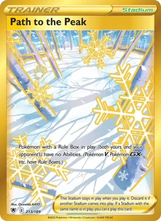 Path to the Peak #213 · Astral Radiance Pokémon card