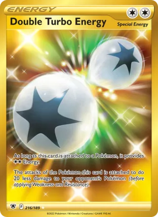 Double Turbo Energy #216 · Astral Radiance Pokémon card