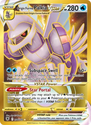 Origin Forme Palkia VSTAR #208 · Astral Radiance Pokémon card