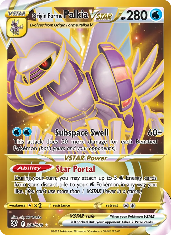 Origin Forme Palkia VSTAR full card art