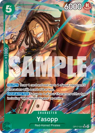 Yasopp (Alternate Art) #OP17-031-alternate-art · The World's Strongest Warriors One Piece card