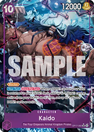 Kaido (Alternate Art) #OP17-062-alternate-art · The World's Strongest Warriors One Piece card