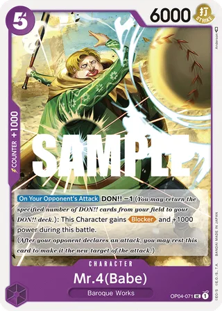 Mr.4 (Babe) #OP04-071 · Kingdoms of Intrigue Pre-Release Cards One Piece card