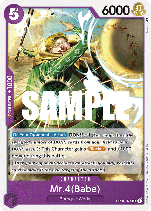 Mr.4 (Babe) full card art