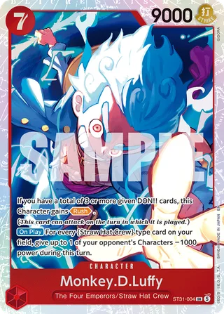 Monkey.D.Luffy #ST31-004 · ST-31: Starter Deck 31 RED Monkey.D.Luffy One Piece card