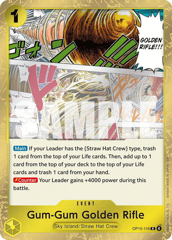 Gum-Gum Golden Rifle full card art